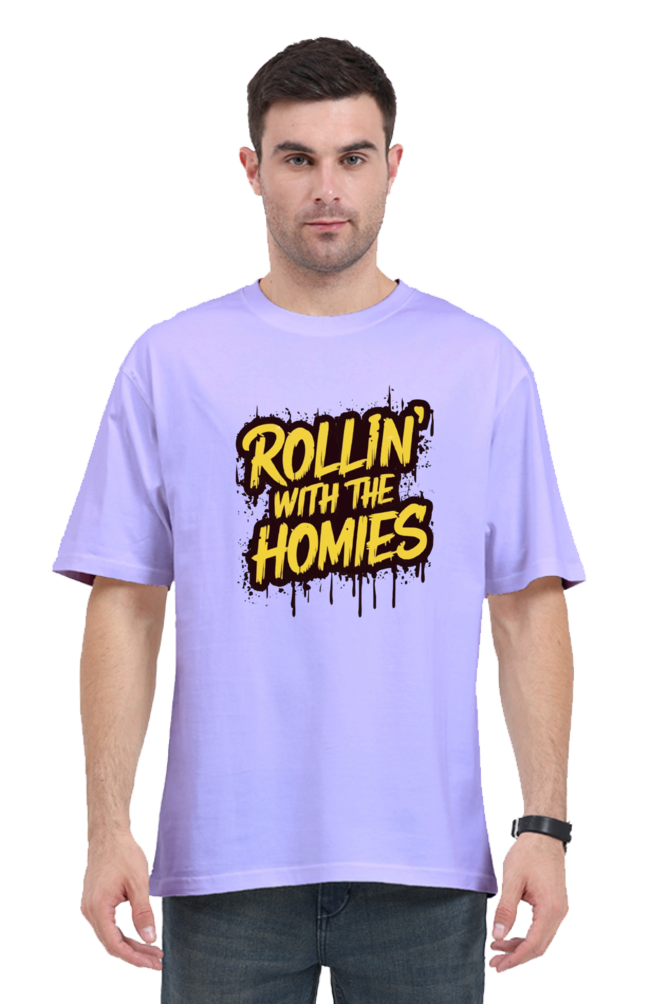 Rollin With Homies Unisex Classic Oversized T-shirts