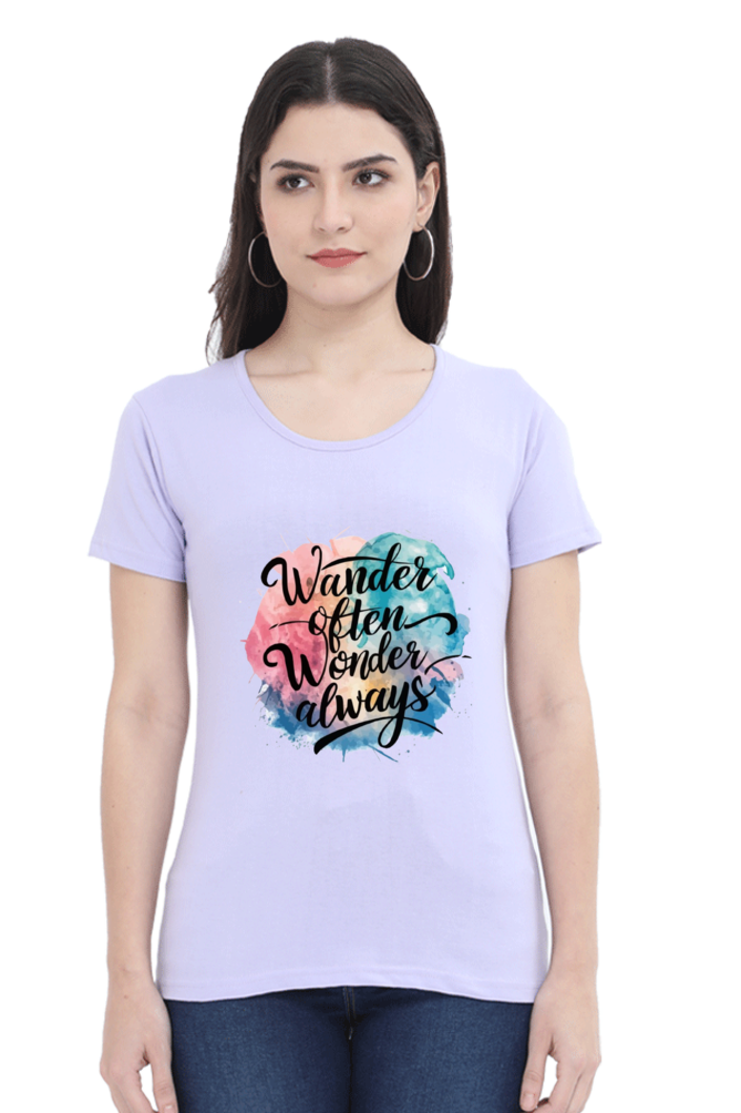 Wander Often Wonder Always Relax Half Sleeve Classic Tshirt