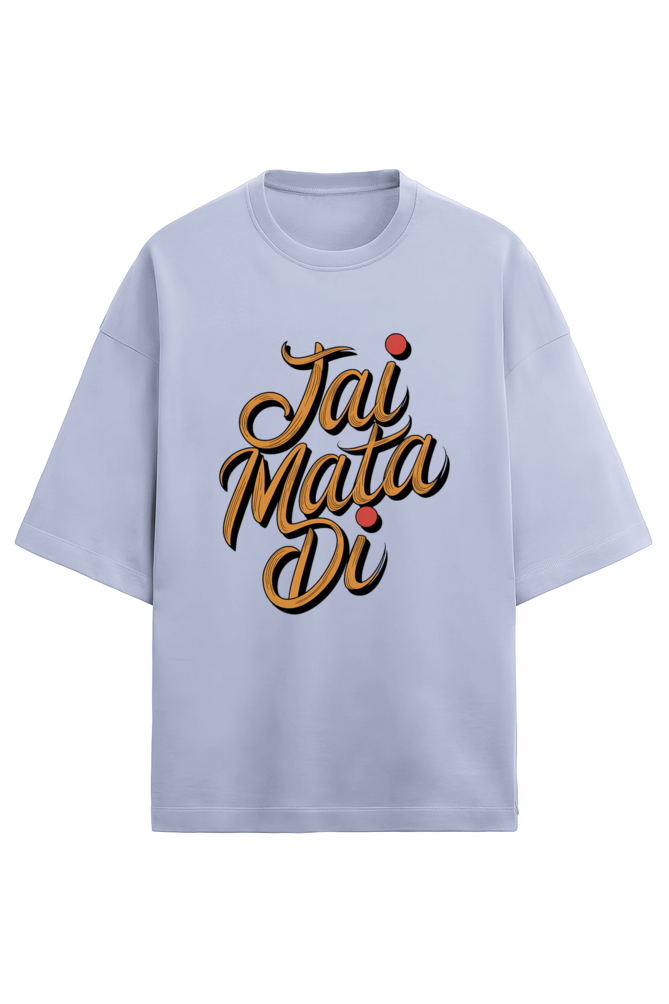 Jai Mata Di Terry Oversized Classic Tshirt For Women