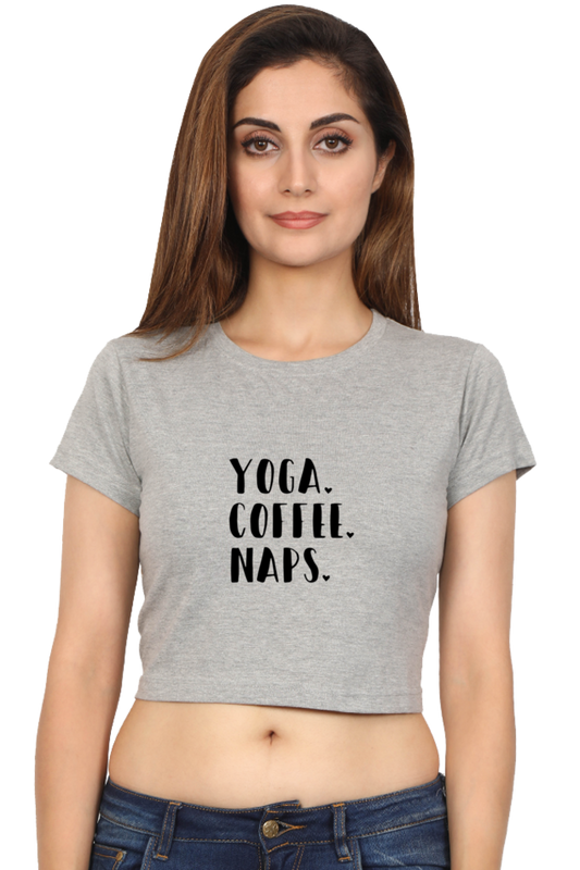 Yoga Coffee Naps Combo Quotes T-Shirt