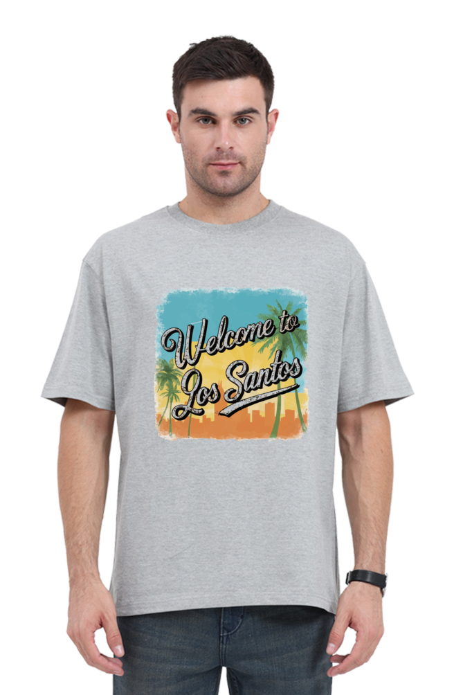 Welcome To Los Santos Unisex Regular Classic Oversized T-shirt