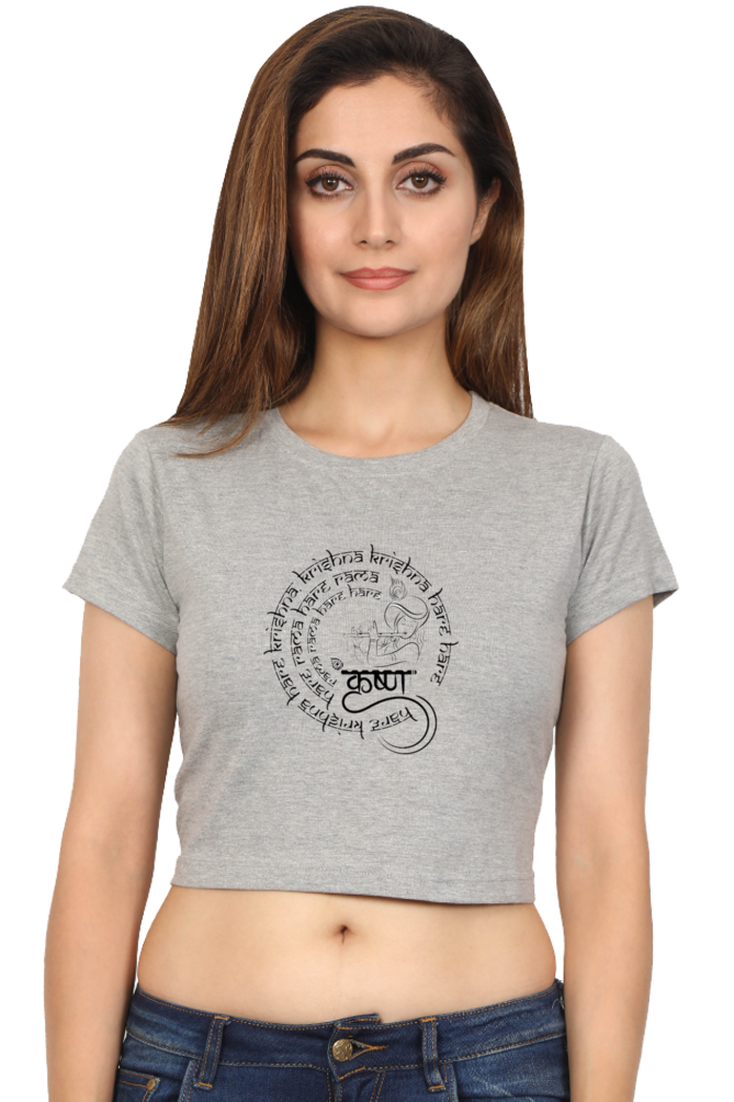 Shri Krishan Reglar Fit Crop Top