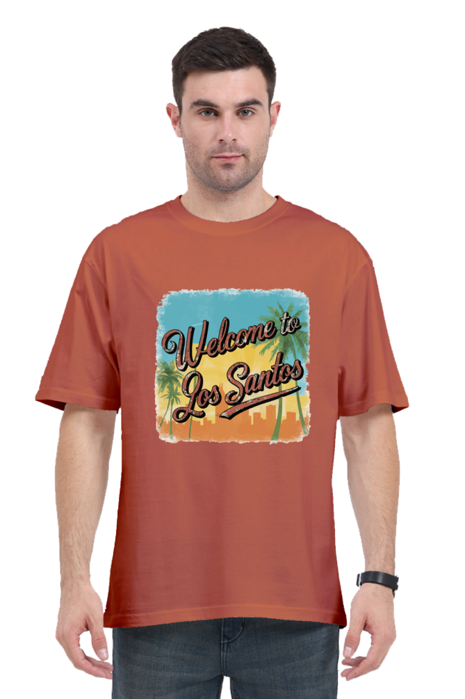 Welcome To Los Santos Unisex Regular Classic Oversized T-shirt