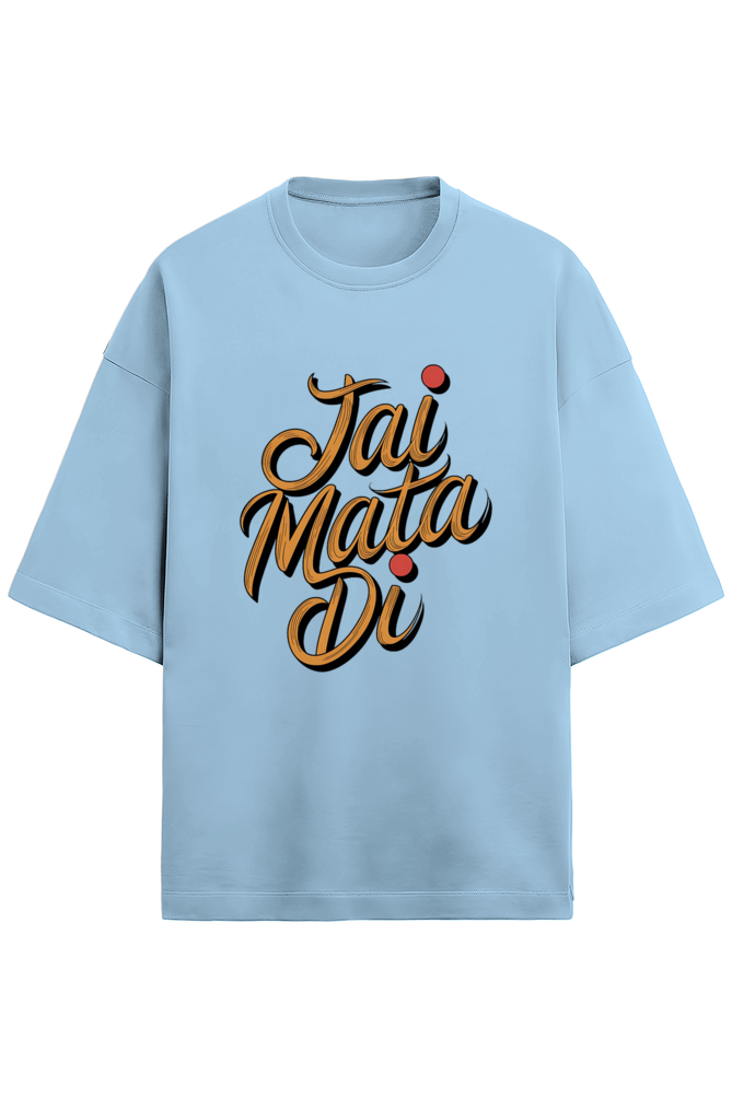 Jai Mata Di Terry Oversized Classic Tshirt For Women
