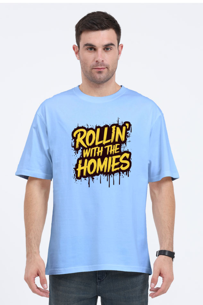 Rollin With Homies Unisex Classic Oversized T-shirts