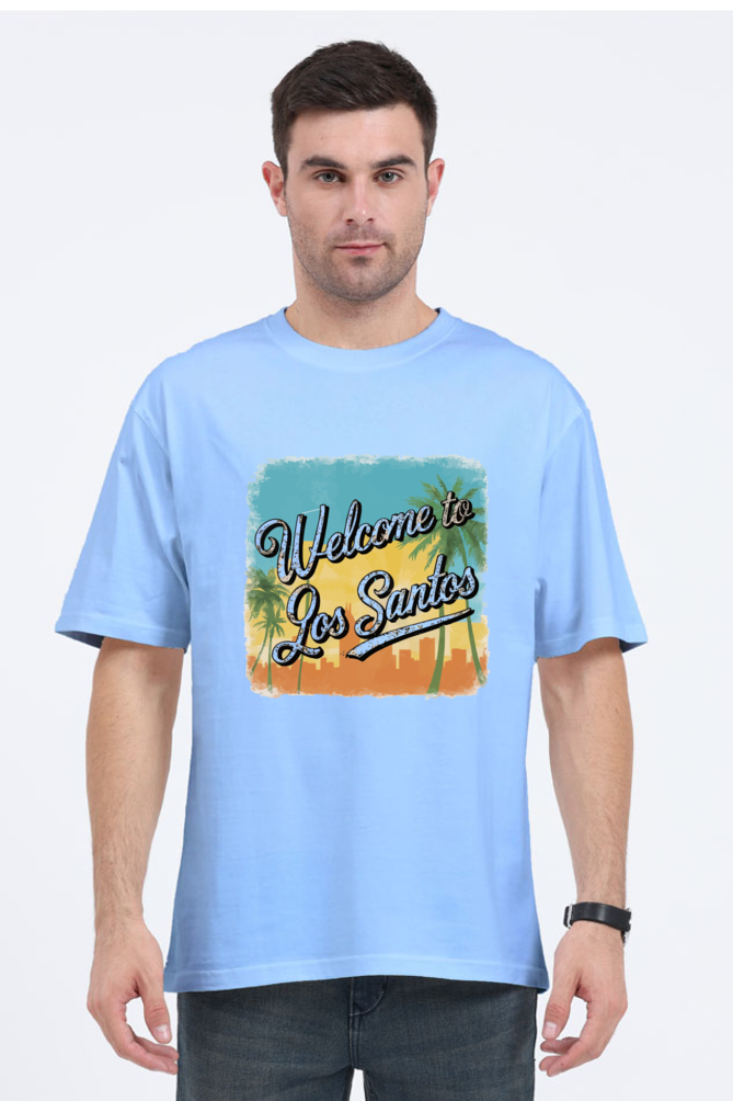 Welcome To Los Santos Unisex Regular Classic Oversized T-shirt