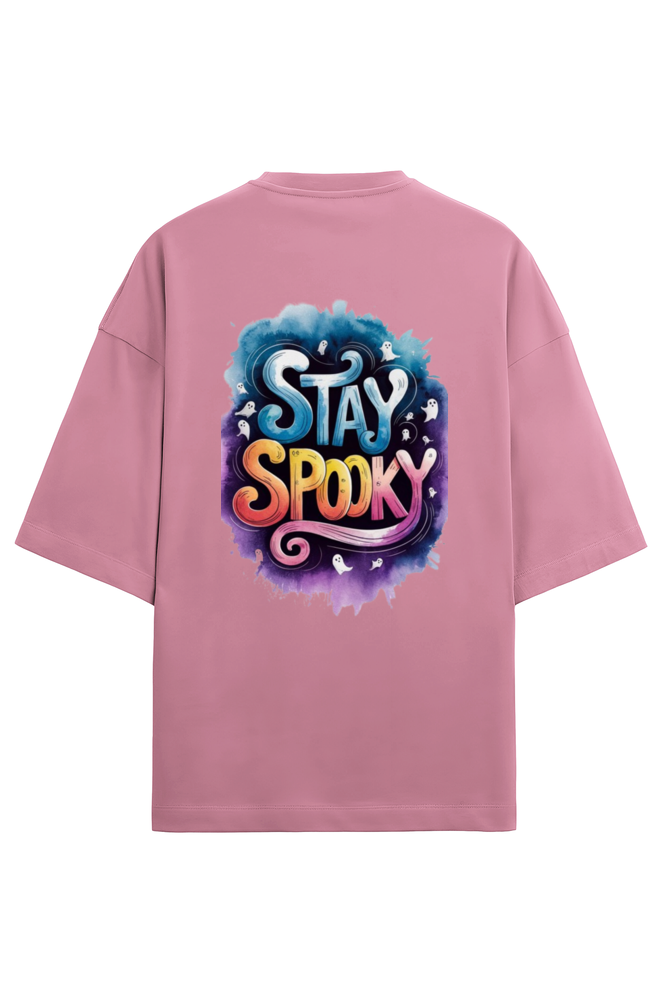 Stay Spooky Terry Oversized T-Shirt For Women