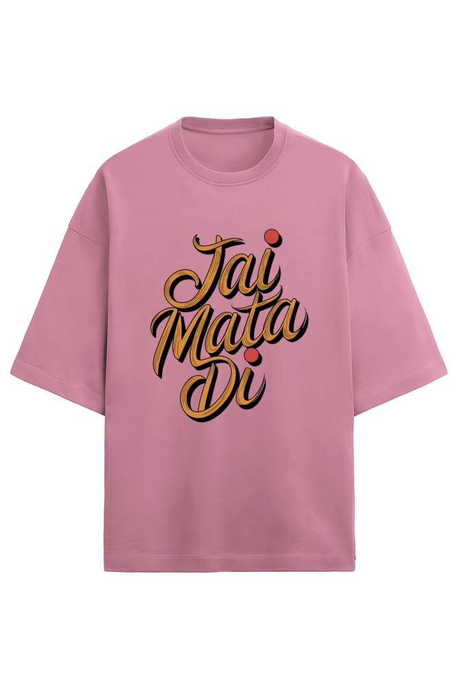 Jai Mata Di Terry Oversized Classic Tshirt For Women
