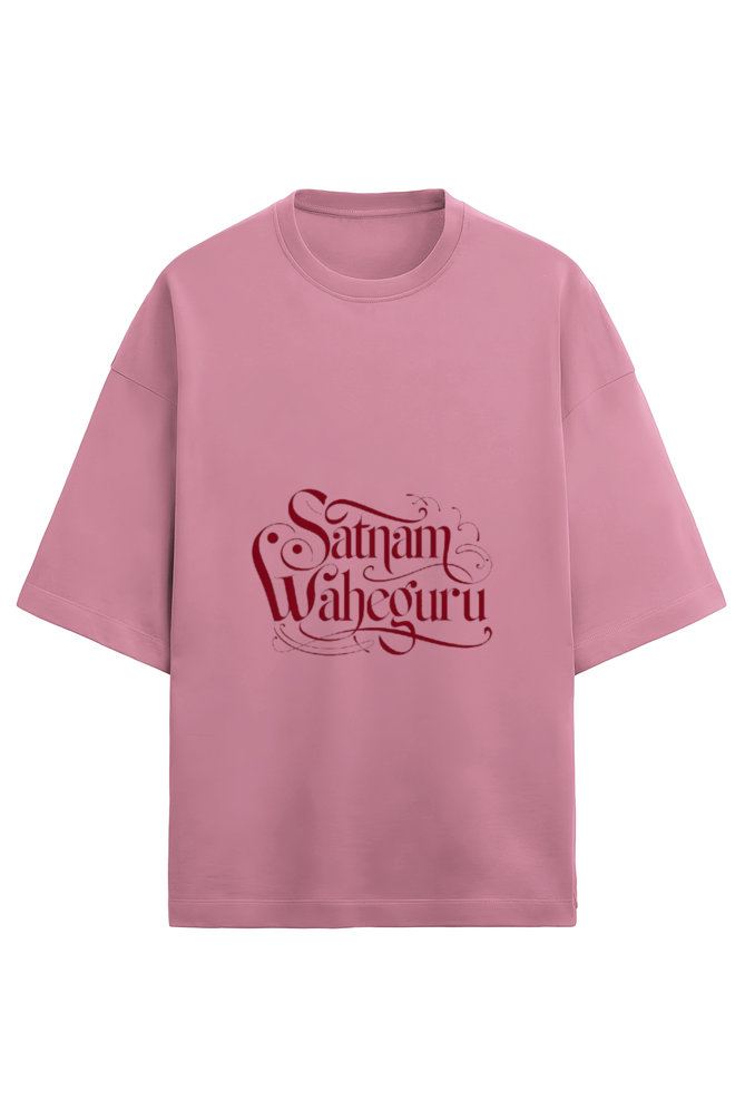 Satnam Waheguru Ji Maharaj - Unisex Terry Oversized T-Shirt