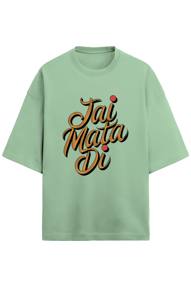 Jai Mata Di Terry Oversized Classic Tshirt For Women