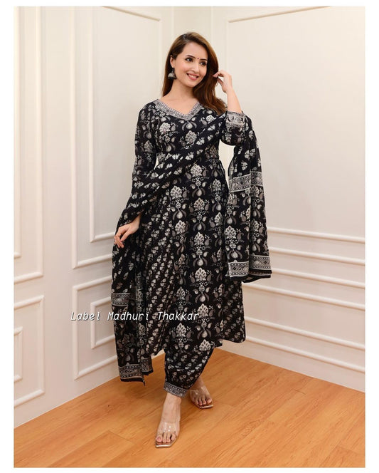 Kurti With Dupatta - Cotton Printed Set