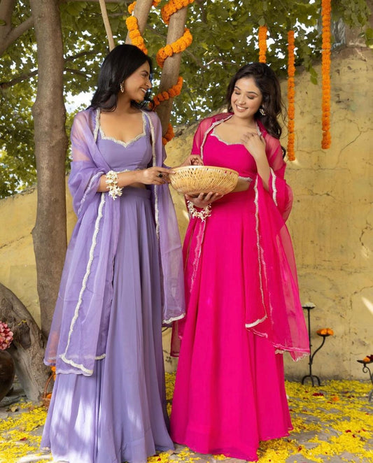 Modern Lehenga Blouse - Pure Silk With Sequins Work
