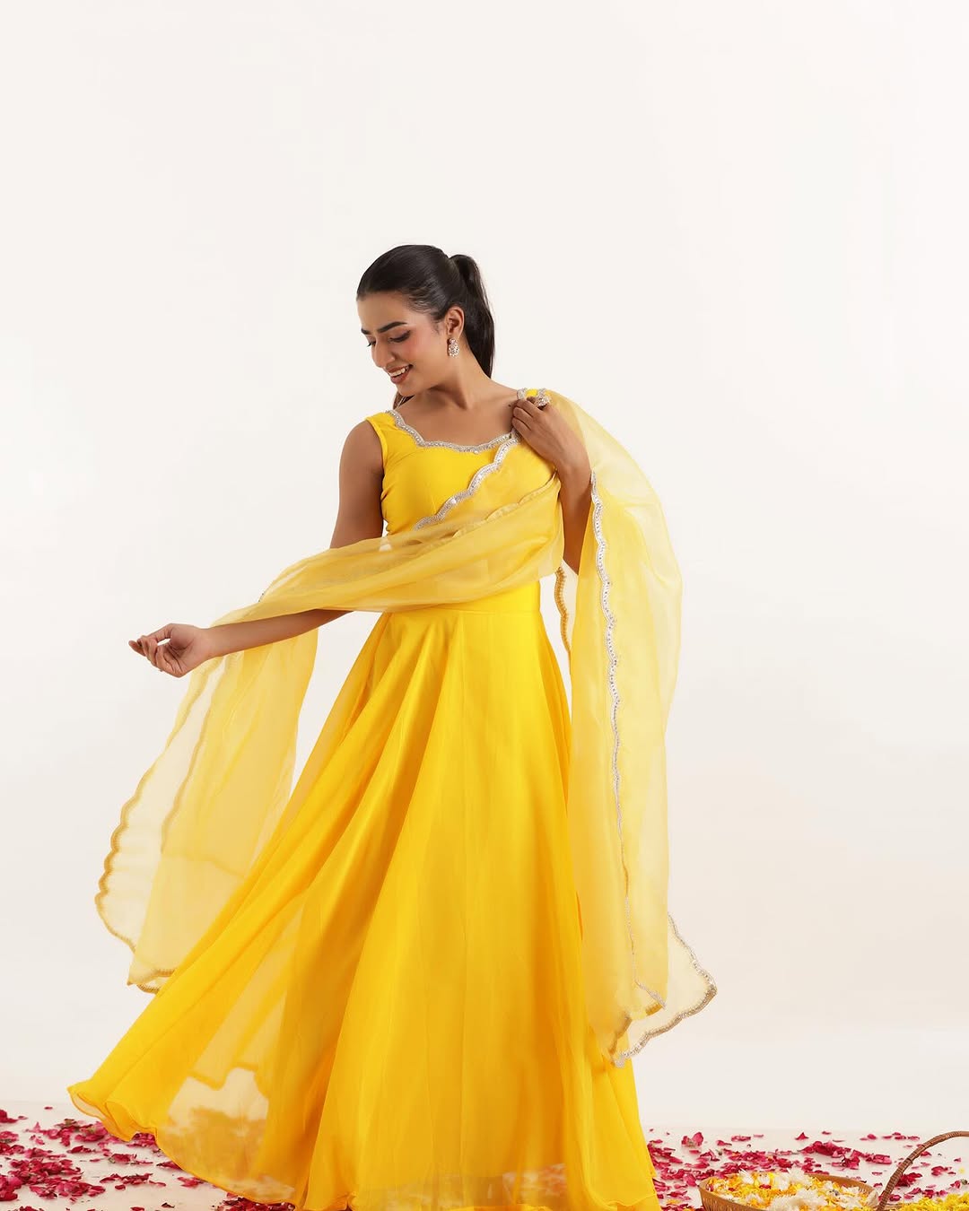 Modern Lehenga Blouse - Pure Silk With Sequins Work