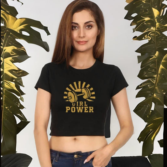 Girl Power - Regular Fit Crop Top